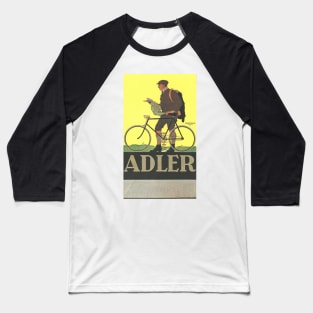 Adler Bicycles - Vintage Bicycle Poster from 1910 Baseball T-Shirt